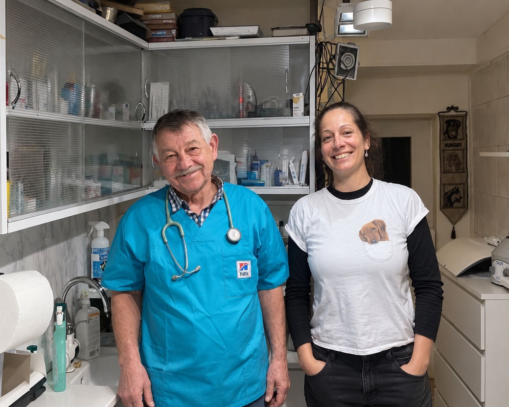 Dr. Schmieder László a dunaföldvári rendelőben